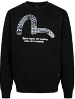 Order Sudadera EVISU AW23 Estilo Hip-Hop Cuello Redondo Manga Larga con Gaviota Pequeña 2EAHTM3SW7065XXCN