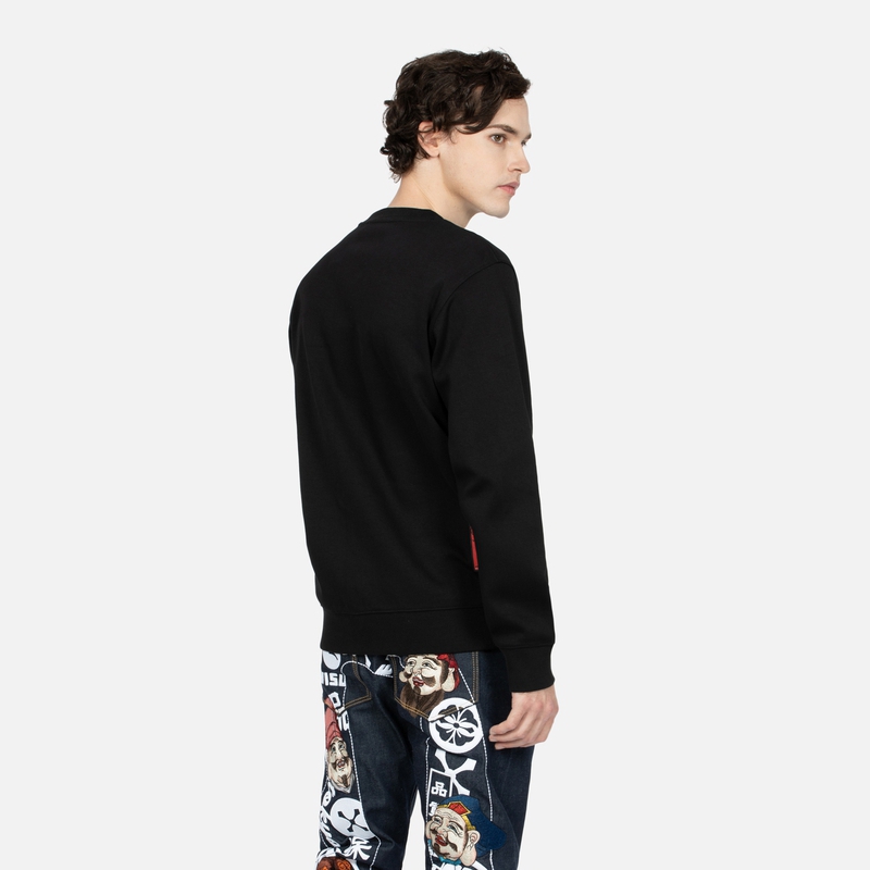 Purchase EVISU AW23 スウェットシャツ 小カモメプリント ヒップホップ 長袖 クルーネック 2EAHTM3SW7065XXCN