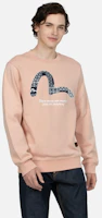 Cheap Sudadera EVISU AW23 Estilo Hip-Hop Cuello Redondo Manga Larga con Gaviota Pequeña 2EAHTM3SW7065XXCN