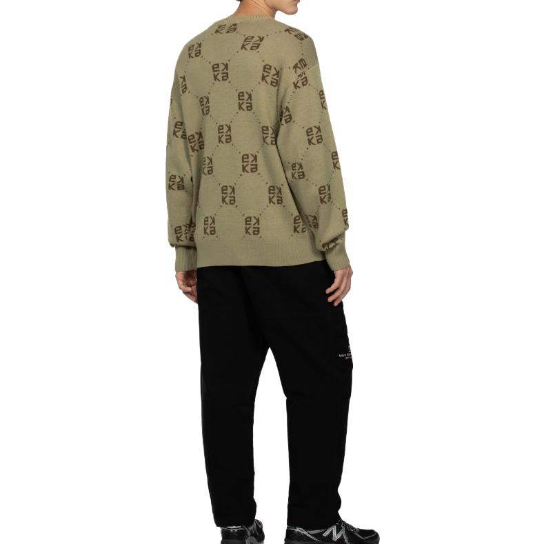 Purchase EVISU AW23 Suéter Beige Ancho de Punto con Logo Bordado. 2EAGNM3SR5168LFAW