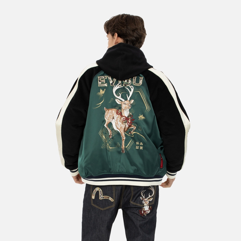 Shop 에비수 AW23 요코스카 자켓 럭키 사슴 자수 2EAHTM3JK7016LFPQ