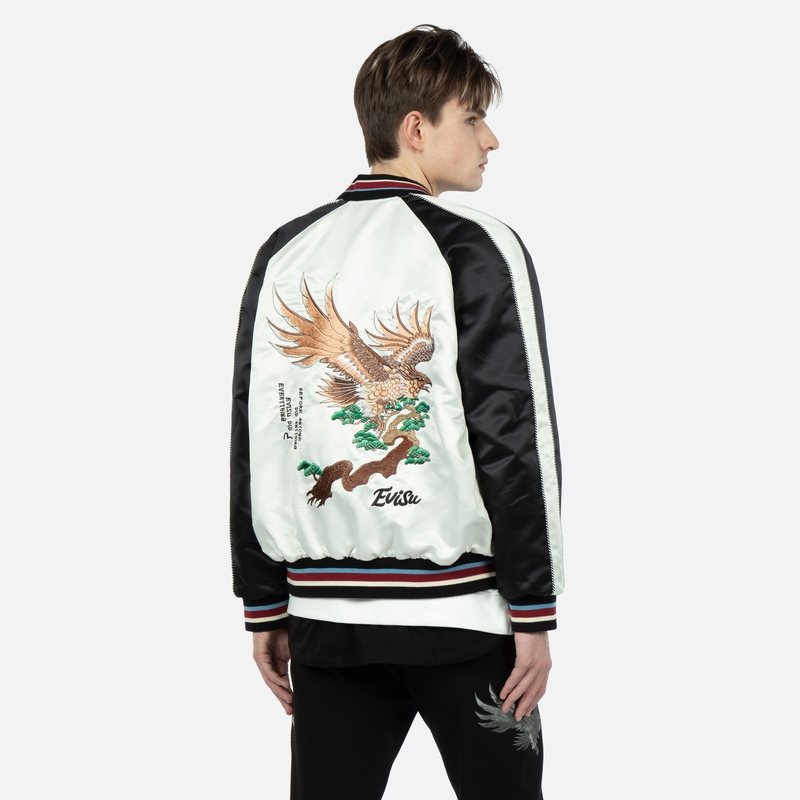 Purchase 에비수 AW23 요코스카 루즈 자켓 이글 & 로고 자수 멀티컬러 2EAHTM3JK1906LFPL
