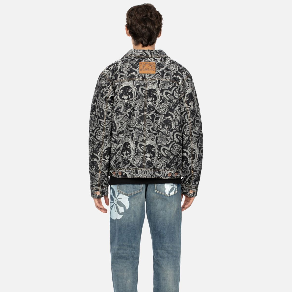 EVISU AW23 All-Over Buddha Seagull Denim Jacket  Black 2EAHTM3DJ8068RXCT 圖 7