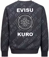 Lookbook EVISU AW23 All-Over Logo Print Oversized Sweatshirt Dark Grey 2EAGNM3SW5158RXFL