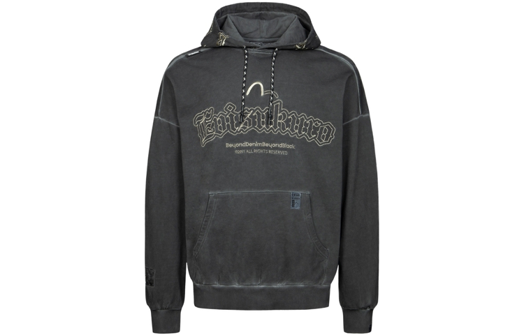 EVISU AW23 Allover Embroidered Washed Oversized Hoodie Unisex 2EAGNM3SW5164OSCT 圖 2