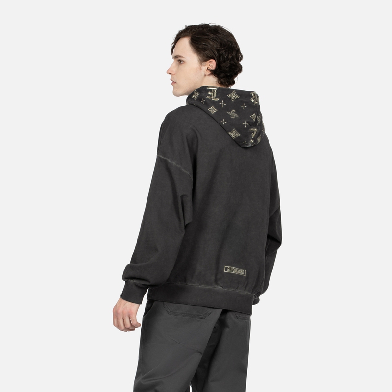 EVISU AW23 Allover Embroidered Washed Oversized Hoodie Unisex 2EAGNM3SW5164OSCT 圖 5