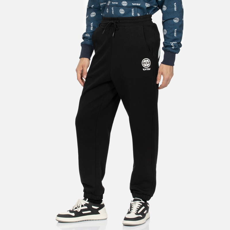 Purchase EVISU 秋冬23刷漆紅鷗印花彈性腰圍休閒長褲男款 2EAHTM3SP7074LFCT