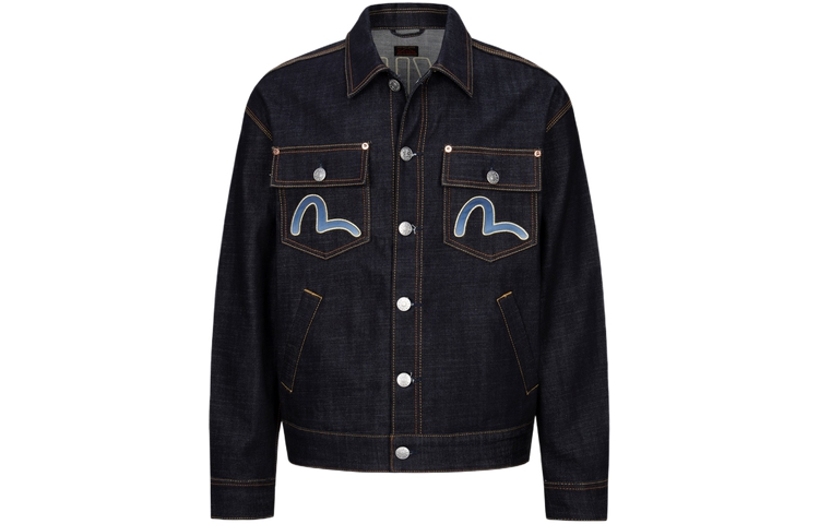 Order EVISU AW23 雲朵與家紋印花大M寬鬆牛仔外套 - 牛仔藍 2EAHTM3DJ7007LFCS