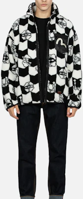 EVISU AW23 彩色满印标志提花宽松版拉链夹克. 2EAHTM3JK1021RXSH Details for EVISU AW23 彩色满印标志提花宽松版拉链夹克. 2EAHTM3JK1021RXSH