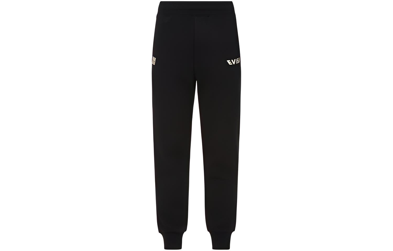 EVISU AW23 Daruma Shrine Sweatpants  Black 2EAHTM3SP2901XXCT