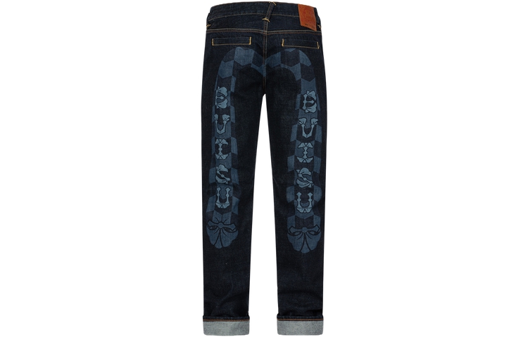 Order EVISU AW23 Floral Big M Trendy Casual  Jeans. 2EAHTM3JE106510CT
