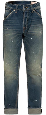 EVISU 秋冬23 涂鸦大M修身牛仔裤 男士牛仔蓝色. 2EAHTM3JE890117CS Lookbook EVISU 秋冬23 涂鸦大M修身牛仔裤 男士牛仔蓝色. 2EAHTM3JE890117CS