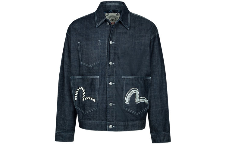 EVISU AW23 Hinokami Festival Reversible Denim Jacket  Denim Blue 2EAHTM3DJ1002LFCT 圖 2