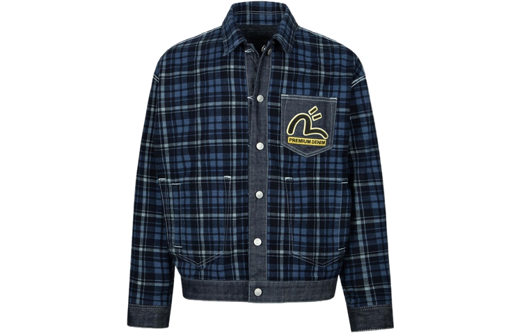 EVISU AW23 Hinokami Festival Reversible Denim Jacket  Denim Blue 2EAHTM3DJ1002LFCT 圖 4