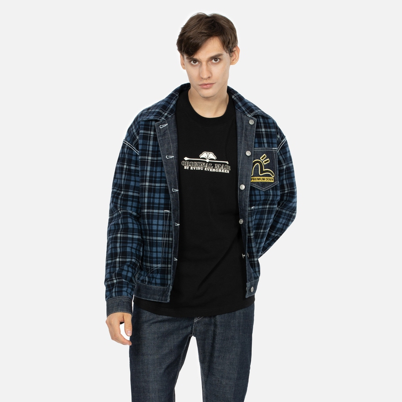 EVISU AW23 Hinokami Festival Reversible Denim Jacket  Denim Blue 2EAHTM3DJ1002LFCT 圖 8