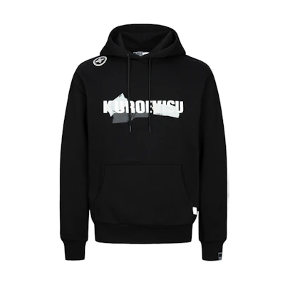 EVISU AW23 Hoodie with Tape Logo Print in Regular Fit 2EAGNM3SW5273XXFL