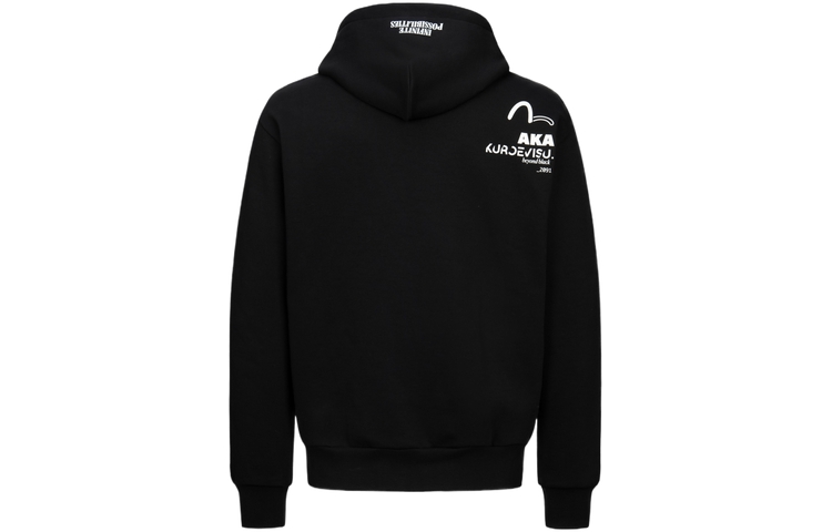 Lookbook EVISU AW23 休閒版型膠帶徽標印花連帽衫 2EAGNM3SW5273XXFL