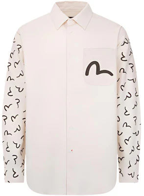 EVISU AW23 象牙色小海鷗印花設計襯衫 2EAHTM3SL1946RXCT Buy EVISU AW23 象牙色小海鷗印花設計襯衫 2EAHTM3SL1946RXCT