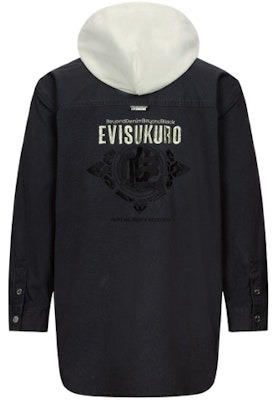 EVISU 秋冬款 汉字刺绣连帽衫 深灰色 2EAGNM3SJ5117LFPS Lookbook EVISU 秋冬款 汉字刺绣连帽衫 深灰色 2EAGNM3SJ5117LFPS