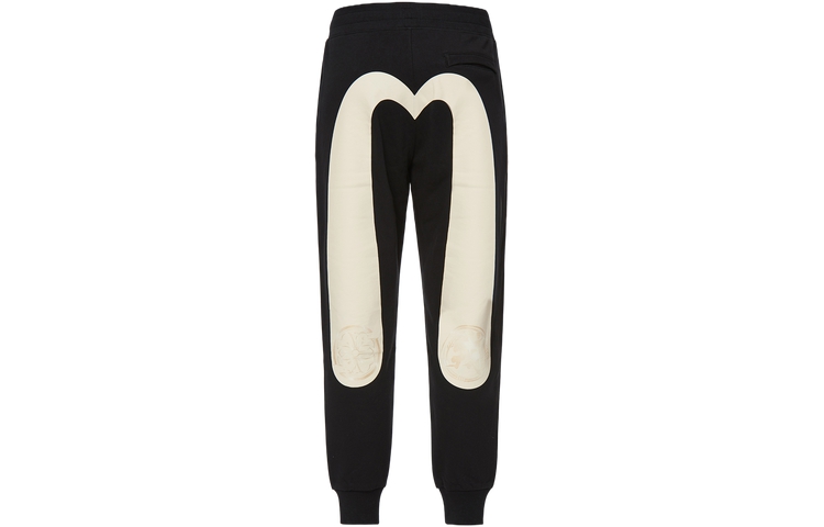 Lookbook EVISU AW23 大M標誌黑色休閒運動褲. 2EAHTM3SP7902XXCT