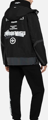 에비수 AW23 로고 프린트 패딩 후드 자켓 블랙 2EAGNM3JK5014XXPQ Sizing 에비수 AW23 로고 프린트 패딩 후드 자켓 블랙 2EAGNM3JK5014XXPQ