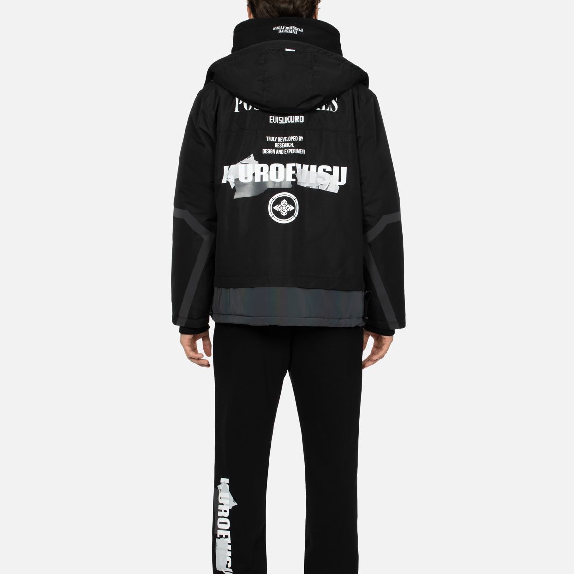 Cheap 에비수 AW23 로고 프린트 패딩 후드 자켓 블랙 2EAGNM3JK5014XXPQ