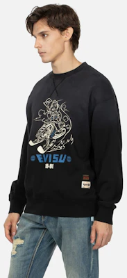 EVISU 2023秋冬寬鬆版佛頭印花圓領衛衣 2EAHTM3SW8043RXCT Shop EVISU 2023秋冬寬鬆版佛頭印花圓領衛衣 2EAHTM3SW8043RXCT