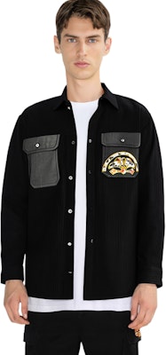 에비수 AW23 단풍잎 프린트 워크 셔츠 블랙 릴렉스드 핏 2EAHTM3SL7034RXPL Details for 에비수 AW23 단풍잎 프린트 워크 셔츠 블랙 릴렉스드 핏 2EAHTM3SL7034RXPL