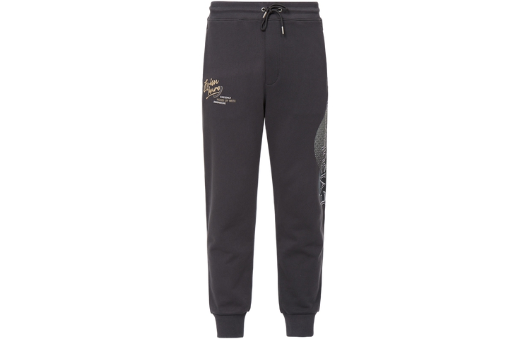 Order EVISU 秋冬多標誌印花中腰休閒運動褲 深灰 男款 2EAGNM3SP5903XXCT