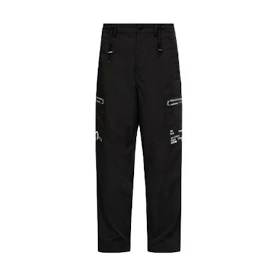 EVISU AW23 Reflective Zipper Regular Fit Pants Men Black 2EAGNM3PP5037XXPL