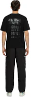 Sizing EVISU AW23 反光拉鍊修身長褲 男 黑色 2EAGNM3PP5037XXPL