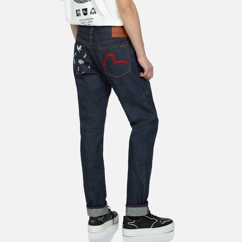 EVISU AW23 Seagull Eagle Pocket Denim Jeans  Blue 2ESHTM3JE16017CT 圖 4