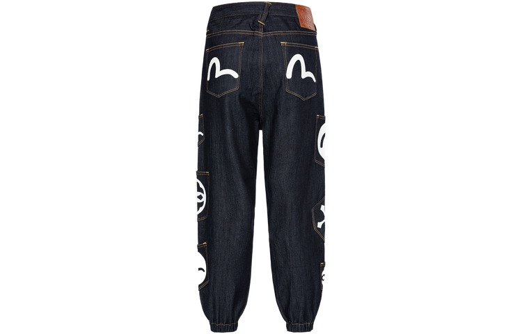 EVISU AW23 Seagull Floral Multi-Pocket  Jeans Denim Blue 2EAHTM3JO7056LFCX 圖 2