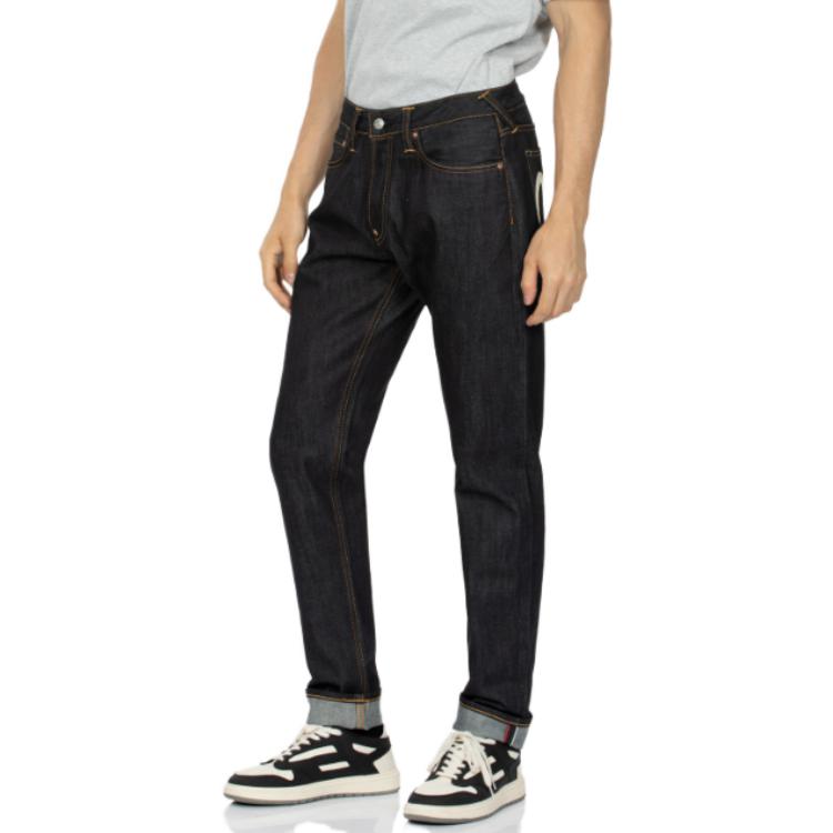 Details for EVISU AW23 갈매기 프린트 데님 청바지 블루 0ELBSM0JE119317CT