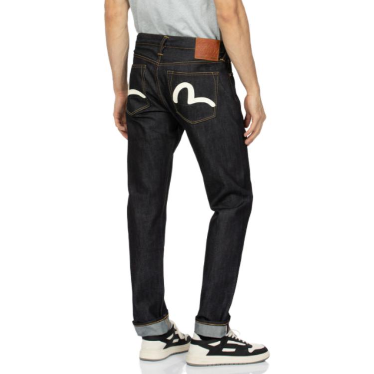 Sizing EVISU AW23 갈매기 프린트 데님 청바지 블루 0ELBSM0JE119317CT