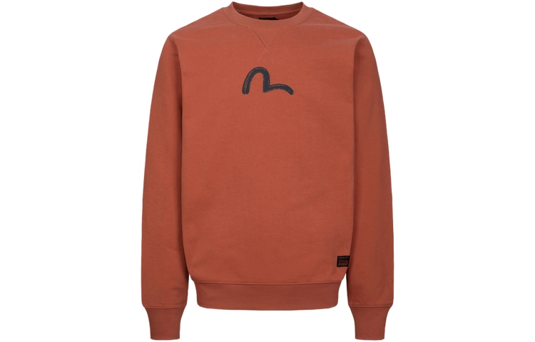 EVISU AW23 Seagull Print Crewneck Sweatshirt Red 0ELBSM0SW1144XXCT