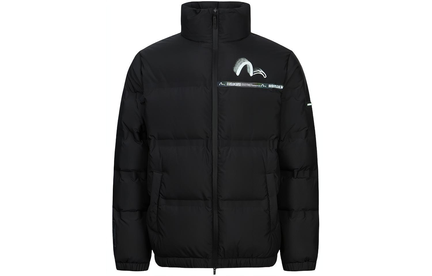 EVISU AW23 Seagull Spray Print Black Cotton Jacket for Men. 2EAGNM3NJ5007XXPL 圖 3