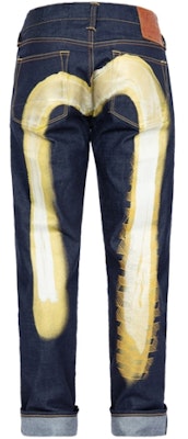 EVISU AW23 Vaqueros Slim Fit Doble Cepillado con Estampado Dorado 2EAHTM3JE791110CT Lookbook EVISU AW23 Vaqueros Slim Fit Doble Cepillado con Estampado Dorado 2EAHTM3JE791110CT