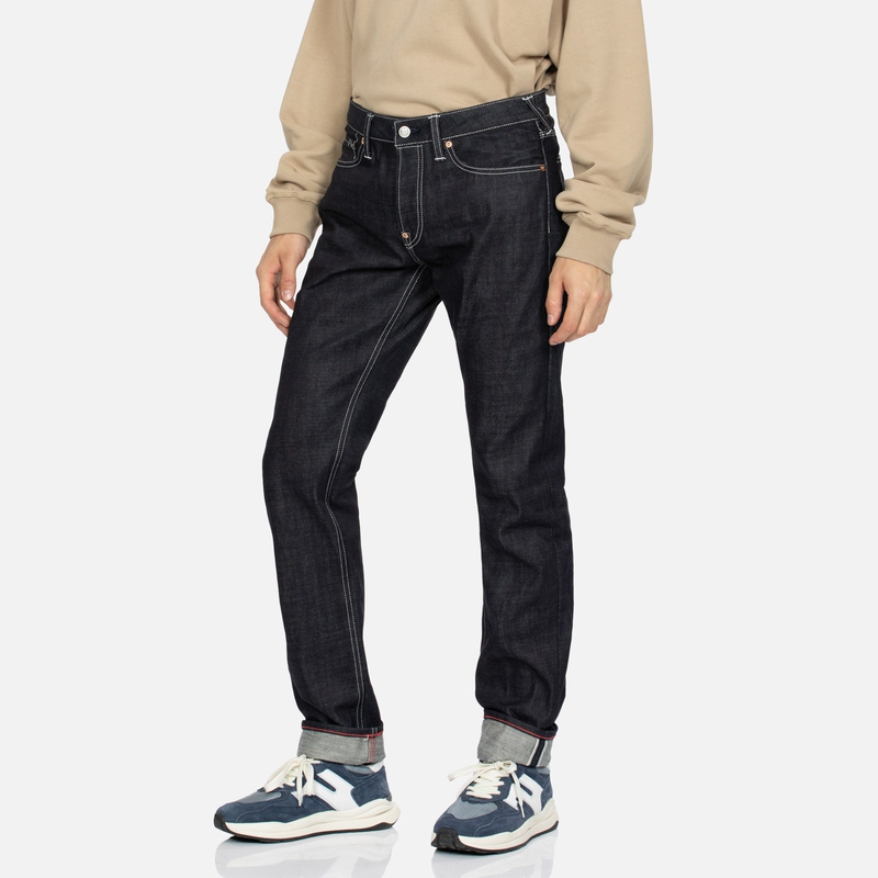 EVISU AW23 Slim Fit Jeans with Seagull Embroidery for Men - Denim Blue 2EAHTM3JE705010CT 圖 4