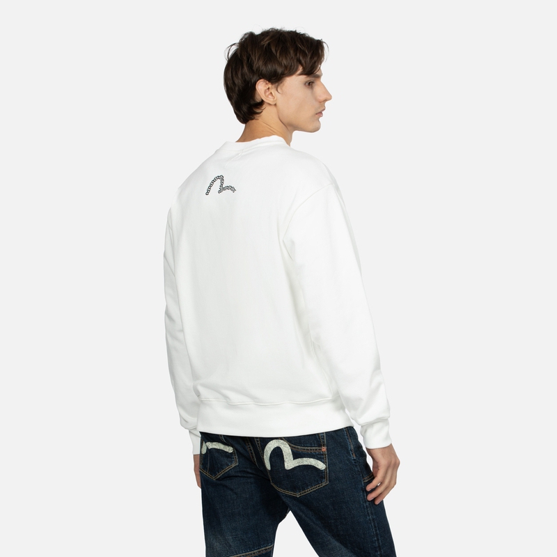 Purchase EVISU AW23 三重Logo印花寬鬆休閒長袖上衣 2EAHTM3SW1110RXCT