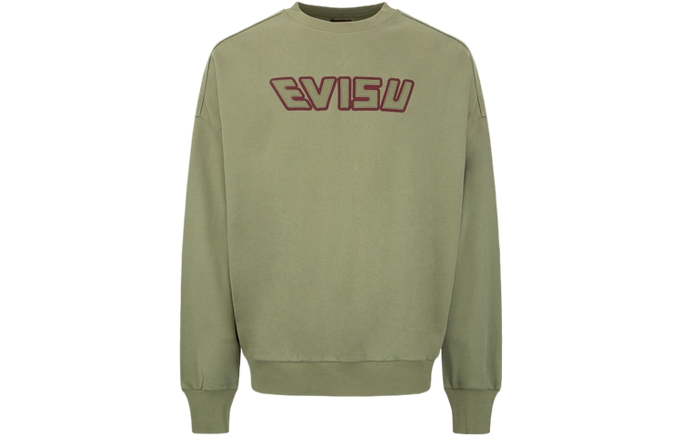 EVISU AW23 Unisex Logo Patch Sweatshirt 2EAHTM3SW1952LFCT