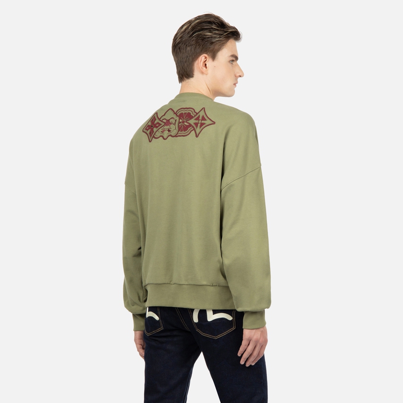 Purchase EVISU AW23 男女款徽章標誌長袖衛衣 2EAHTM3SW1952LFCT