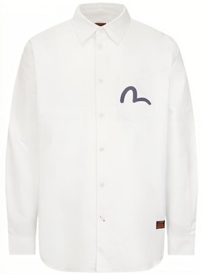 EVISU AW23 男款白色長袖上衣 海鷗與佛祖印花款式 2EAHTM3SL7903RXCT Buy EVISU AW23 男款白色長袖上衣 海鷗與佛祖印花款式 2EAHTM3SL7903RXCT