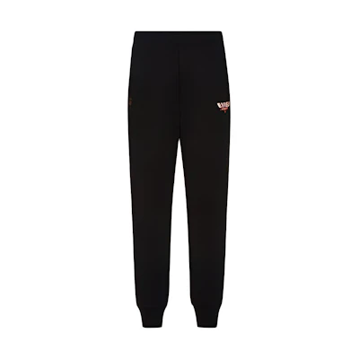 EVISU Black Golden Dragon Logo Sweatpants Straight-Fit Joggers. 2EAHTM1SP313XXFL