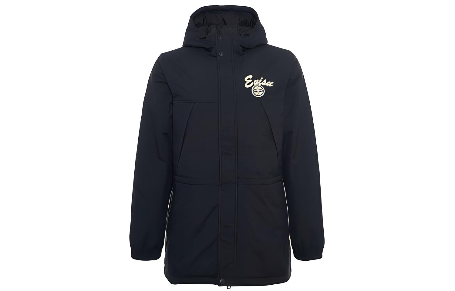 EVISU Black Jacket with Logo Print 1EAOTM8CT717XX