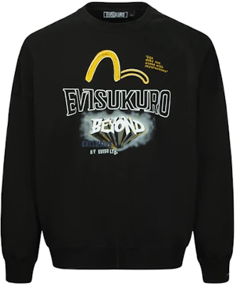 EVISU 黑色大Logo印花寬鬆版長袖圓領上衣 2EAGNM3SW5226OSCT Buy EVISU 黑色大Logo印花寬鬆版長袖圓領上衣 2EAGNM3SW5226OSCT