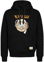 EVISU Black Pullover Sweatshirt with Letter Graphic Print 2EAHTM3SW1075RXCT EVISU Black Pullover Sweatshirt with Letter Graphic Print 2EAHTM3SW1075RXCT