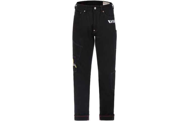 EVISU Black Seagull Pocket Jeans  Casual Denim. 2ESHTM3JE16217CS 圖 2