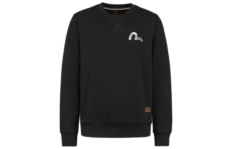 Lookbook EVISU 黑色大M海鷗武術圖案男士長袖上衣 2EAHTM0SW480XX