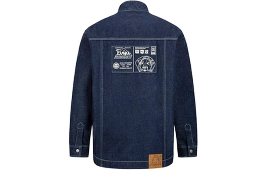 EVISU Buddha Embroidered Chinese Denim Jacket Men’s Denim Blue 2ESHTM2SJ722OSDN 圖 3